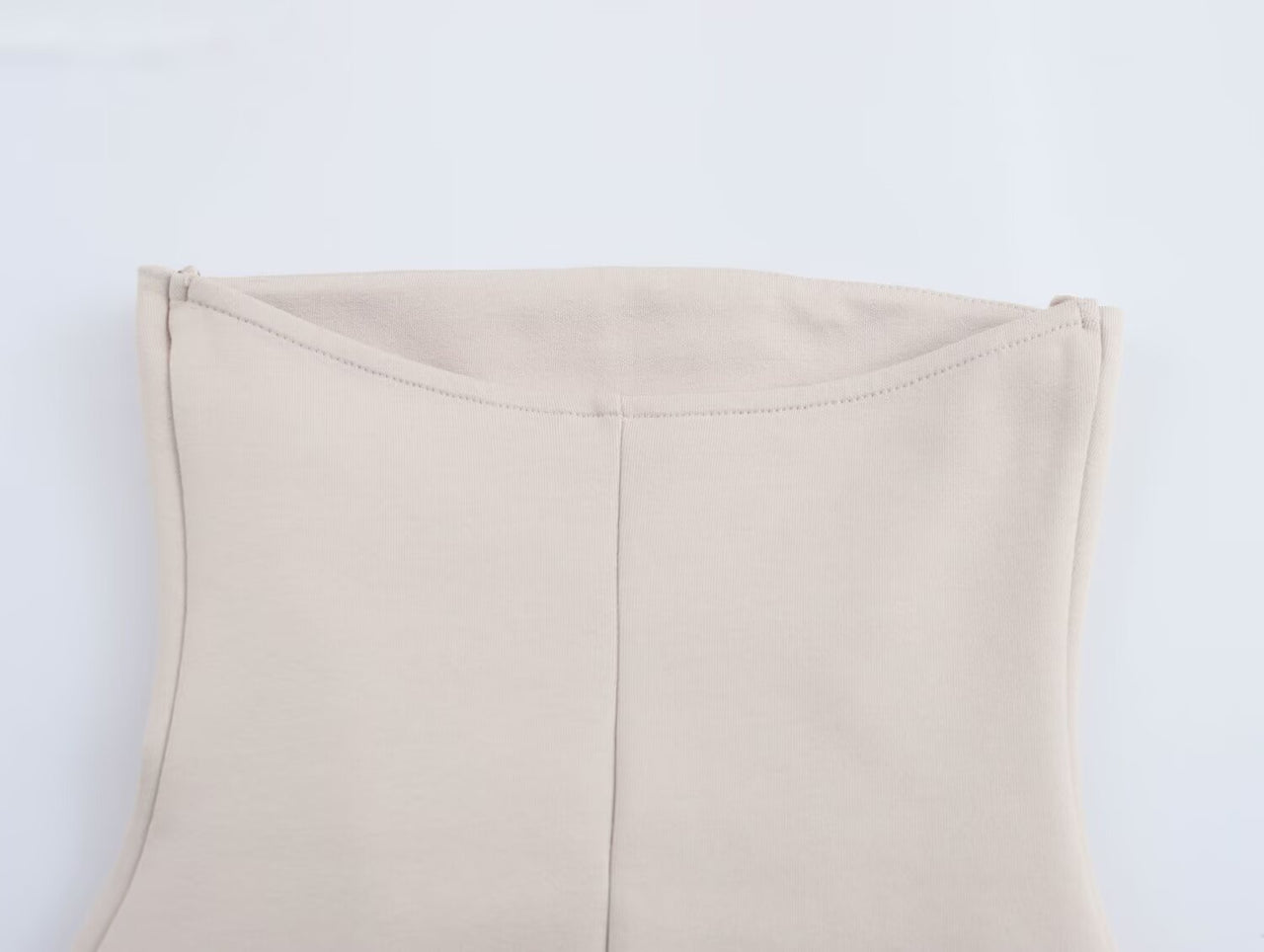Earthtone Women Clothing Spring Knitted Double Sided Cloth Tube Top Small Top