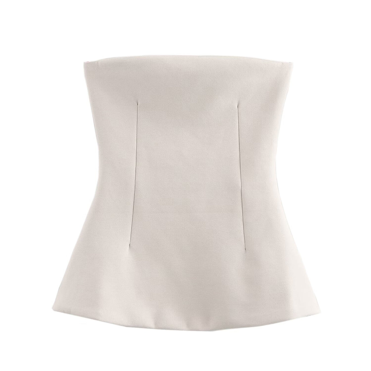 Earthtone Women Clothing Spring Knitted Double Sided Cloth Tube Top Small Top