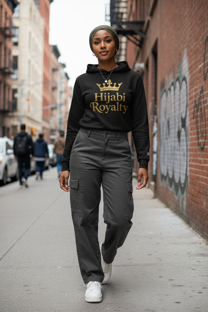 Hijabi Royalty Hooded Long Sleeve Tee - Modestly Vogue 
