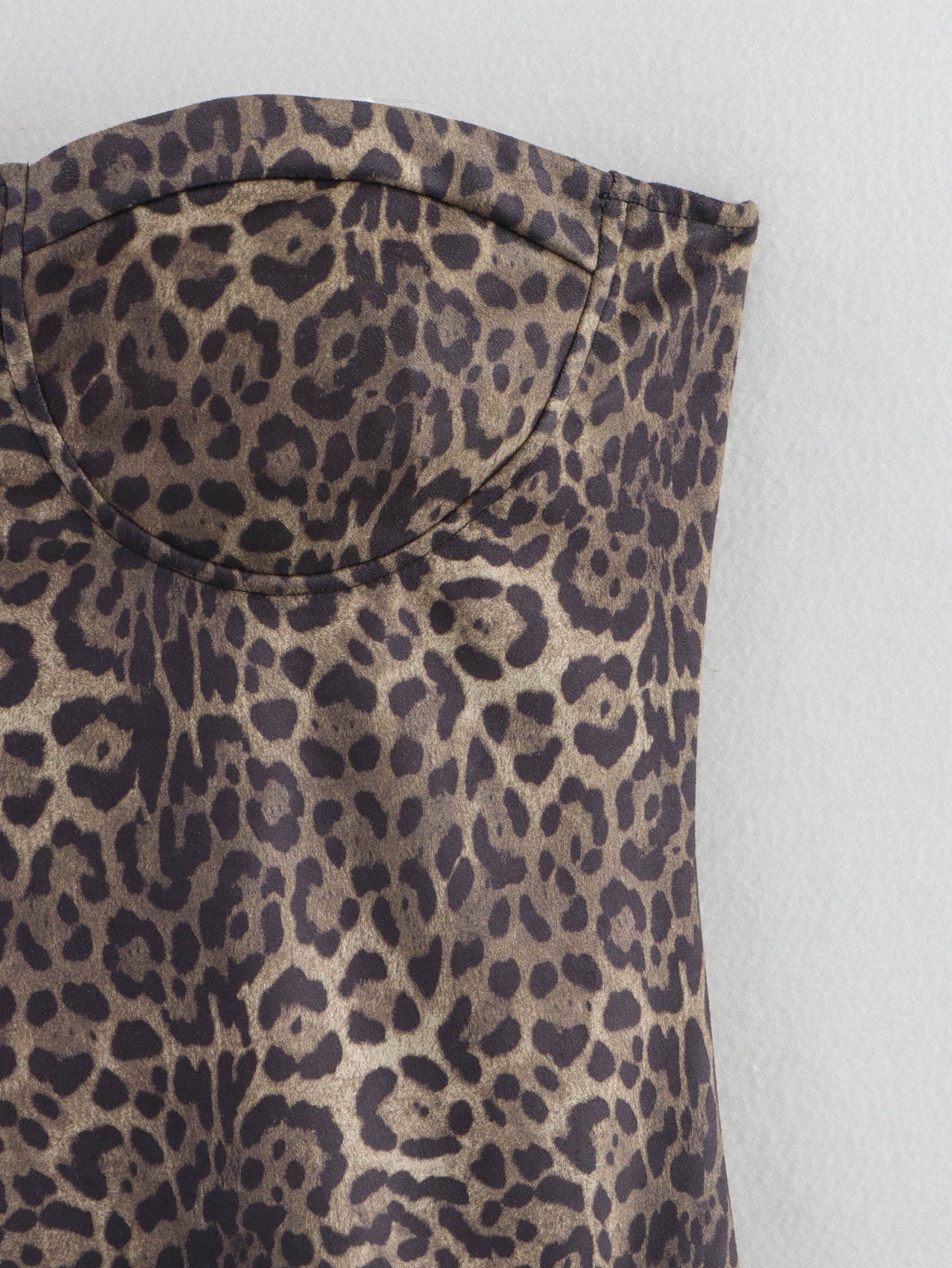 Leopard Splicing Tube Top Bubble Summer off the Shoulder Party Cocktail Short Dress Slim Fit Mini Dress