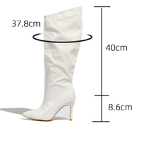 Patent Leather Pointed Mid-Calf Boots | Glossy Women’s Footwear