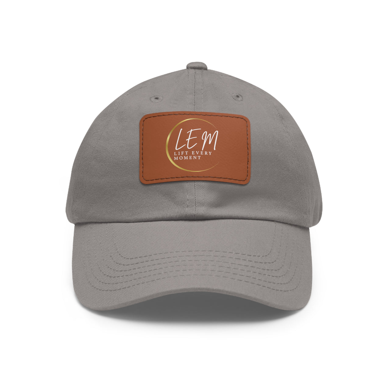 L.E.M. Leather Patch Signature Baseball Cap Hat - Modestly Vogue 