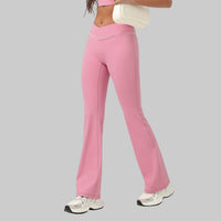 High-Waist Quick-Drying Yoga Trousers – Wide Leg Bell Bottoms for Women