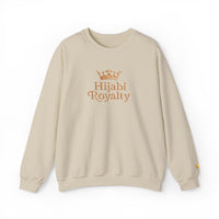 Hijabi Royalty™ Crewneck Sweatshirt — Gold Crown Graphic, Modest Fashion Gift