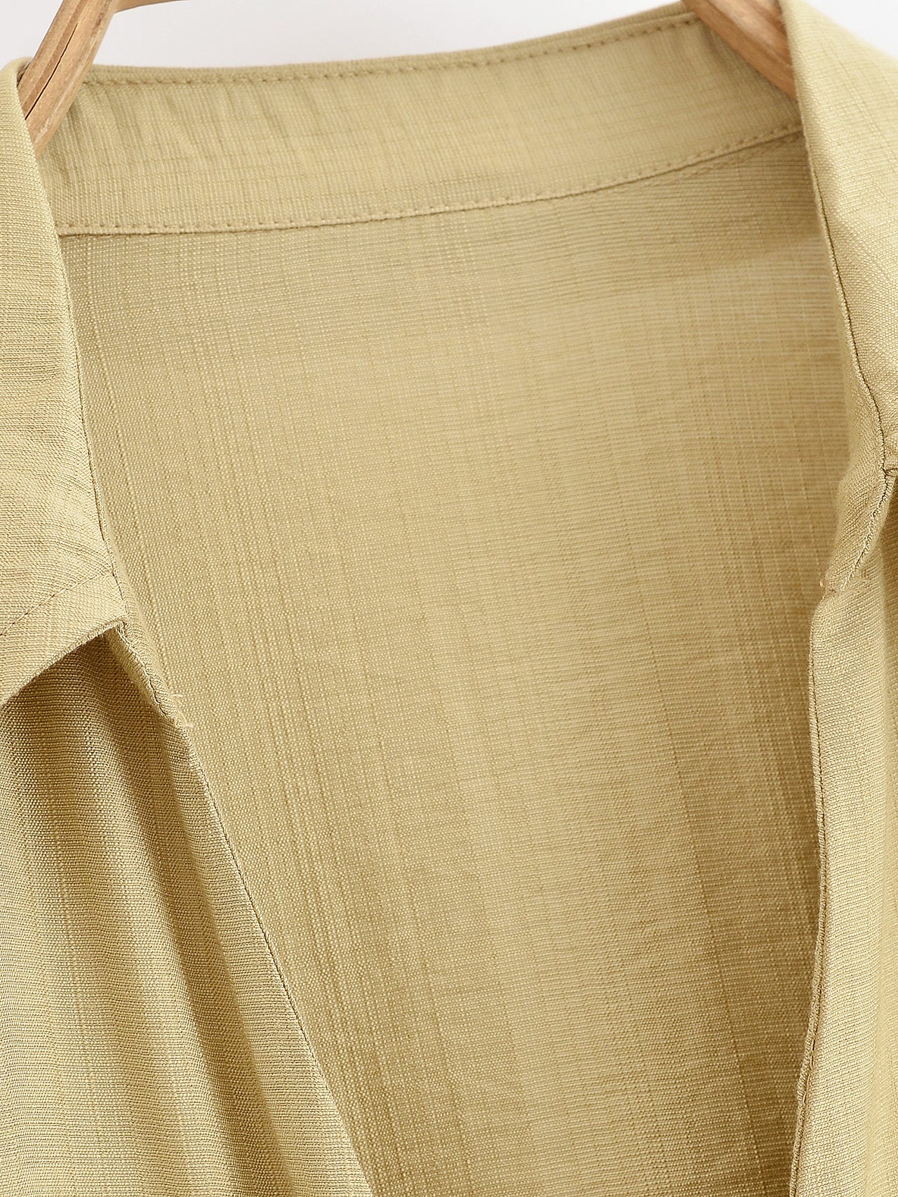 Women Hunting Long Sleeve Collared Shirt Elastic Waist Wide Leg Pants - Modestly Vogue 