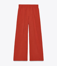 Brick Red Wide Leg Pants