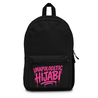 Black Unapologetic Hijabi™ Personalized Monogram Backpack for School & Travel BLACK