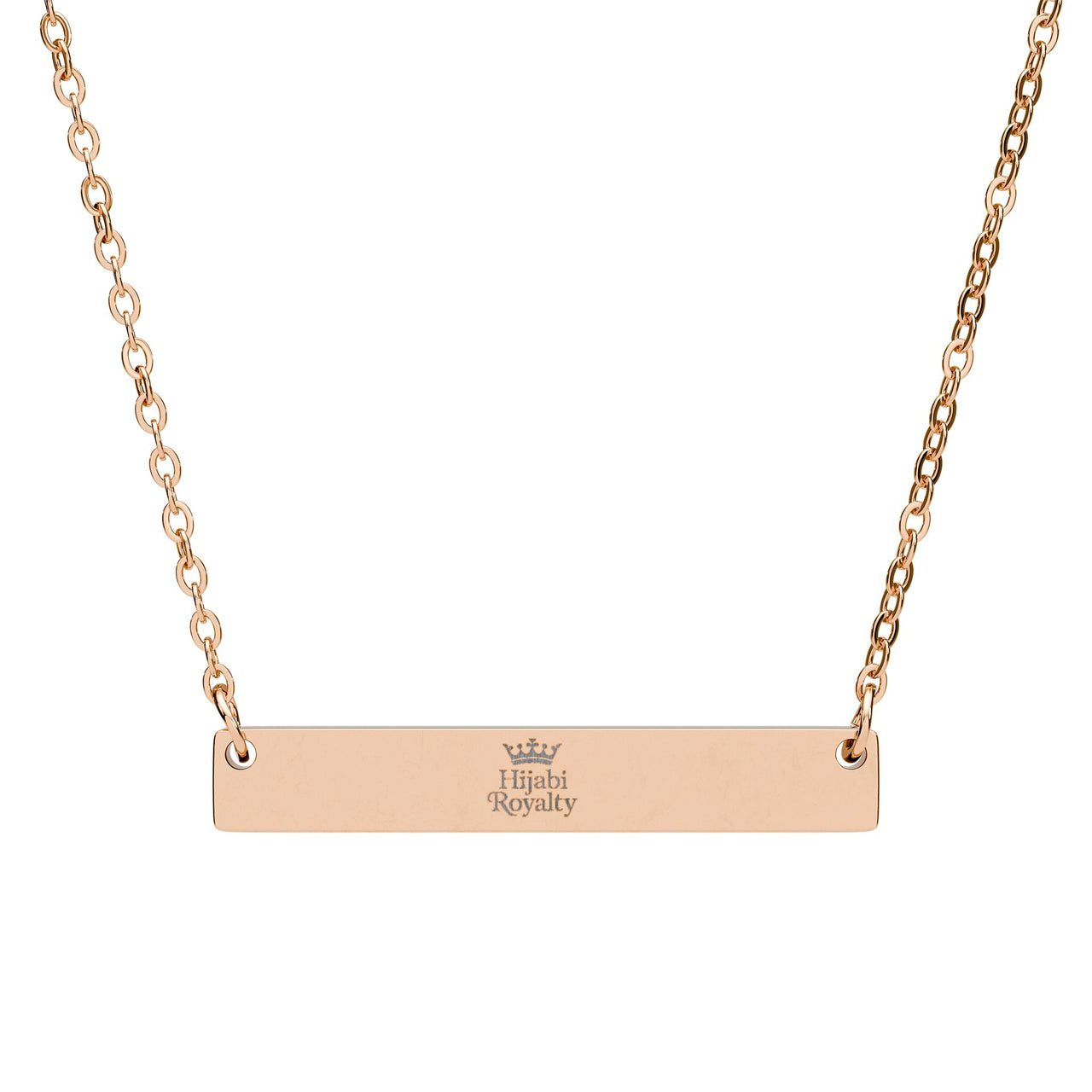 Hijabi Royalty™ Horizontal Bar Necklace — Pendant - Modestly Vogue 