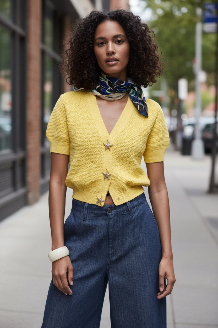 Spring round Neck Solid Color Loose Pullover Niche Knitwear - Modestly Vogue 
