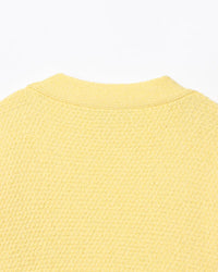 Spring round Neck Solid Color Loose Pullover Niche Knitwear - Modestly Vogue 