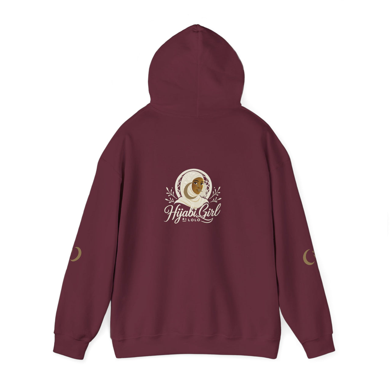 Maroon Women's Hijabi Girl™ Hoodie – Cozy Streetwear Sweatshirt - Modestly Vogue 