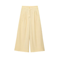 Spring Women Clothing Sleeveless Top Wide Leg Pants Waist Trimming Women Sest - Modestly Vogue 