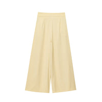 Spring Women Clothing Sleeveless Top Wide Leg Pants Waist Trimming Women Sest - Modestly Vogue 