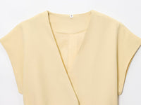 Spring Women Clothing Sleeveless Top Wide Leg Pants Waist Trimming Women Sest - Modestly Vogue 