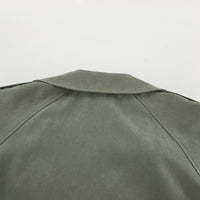 High End French Large Collared Lace up Windbreaker Women Autumn Coat - Modestly Vogue 