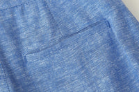 Summer Linen Double Breasted Vest Wide Leg Pants Sets - Modestly Vogue 