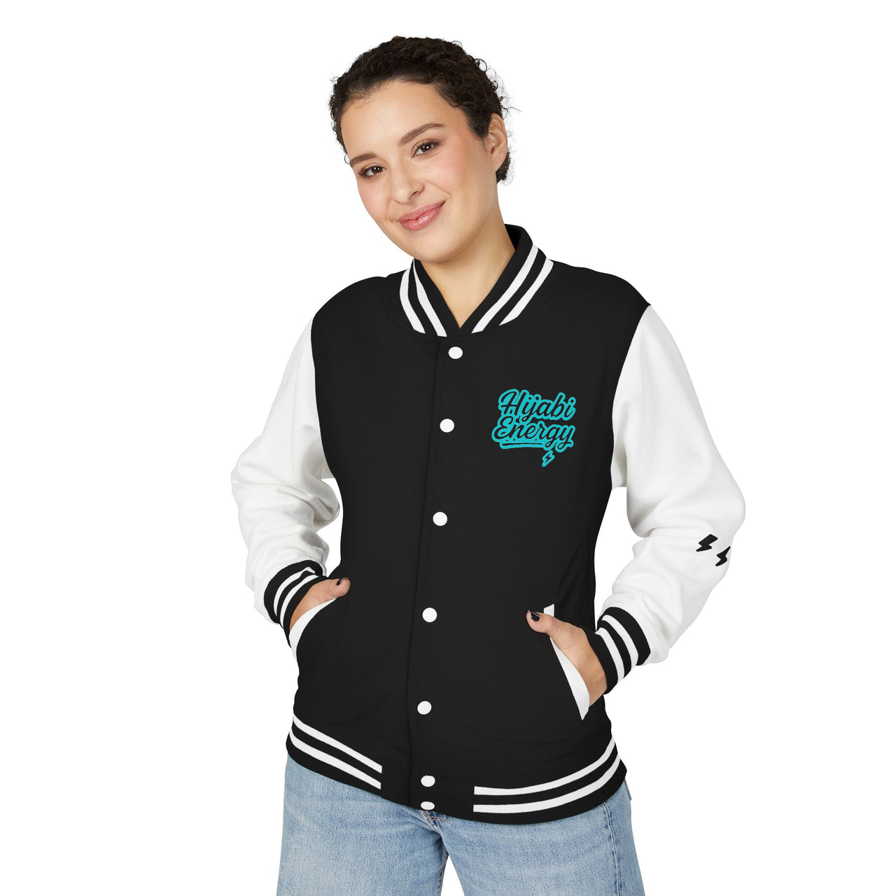 Hijabi Energy Letterman Bomber Jacket