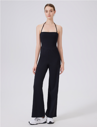 Nude-Feel Halter Yoga One-Piece | Autumn/Winter Activewear - Modestly Vogue 