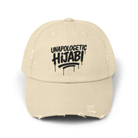 Unapologetic Hijabi Distressed Cap - Hijabi Girl Statement Baseball Hat - Modestly Vogue 