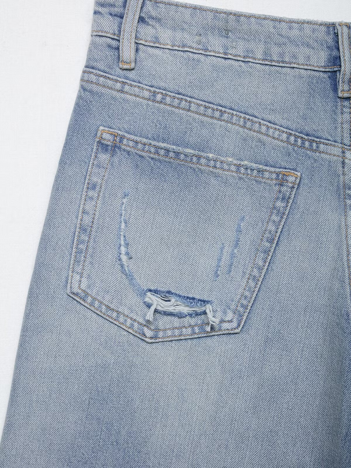 Blue Autumn Minority All Match Casual Loose Retro Jeans - Modestly Vogue 