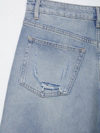 Blue Autumn Minority All Match Casual Loose Retro Jeans - Modestly Vogue 