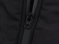 Black Cropped Bomber Workout Coat Jacket - Modestly Vogue 