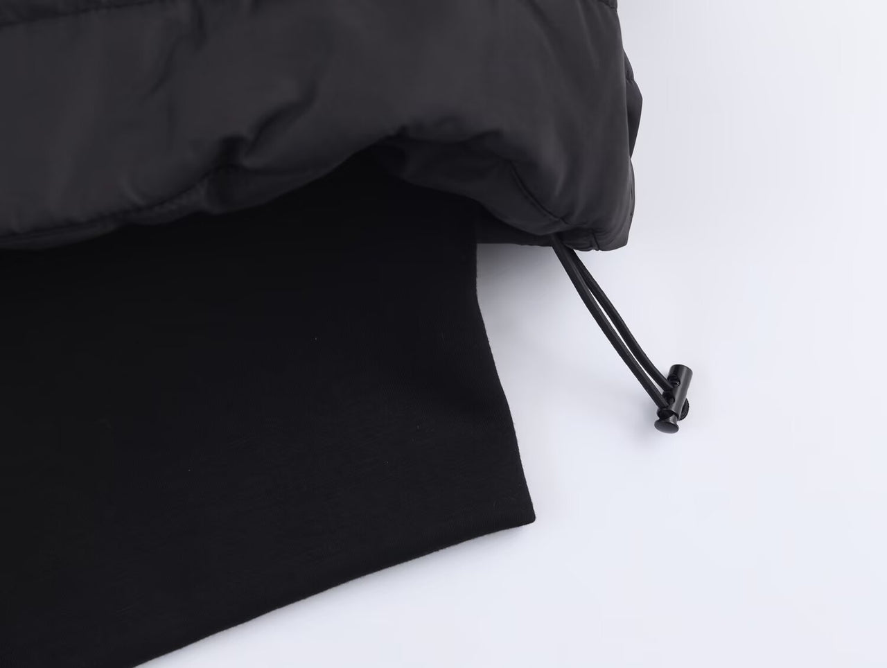 Black Cropped Bomber Workout Coat Jacket - Modestly Vogue 