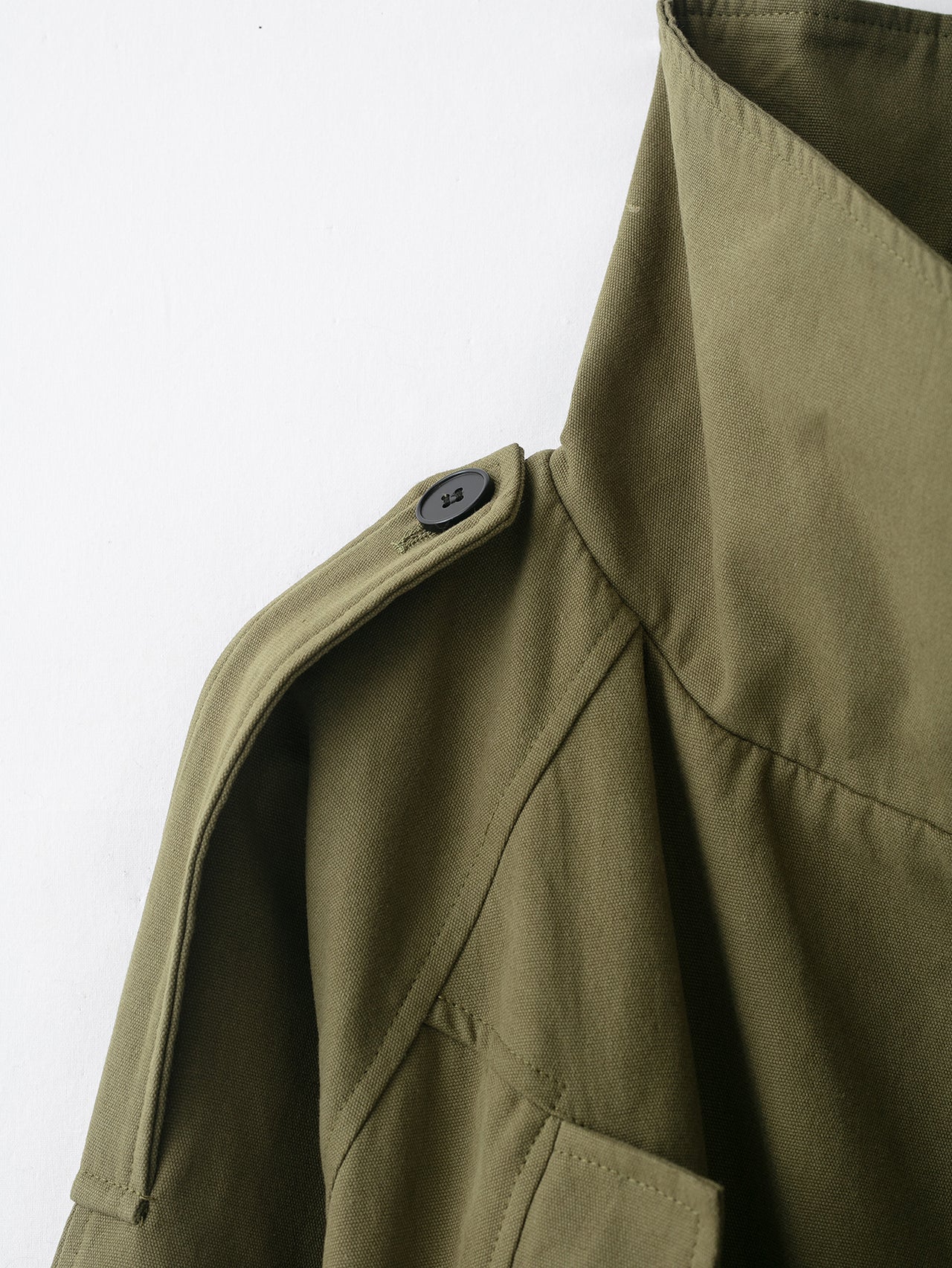 Women Stand Collar Belted Trench Windbreaker Coat - Modestly Vogue 