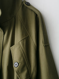 Women Stand Collar Belted Trench Windbreaker Coat - Modestly Vogue 