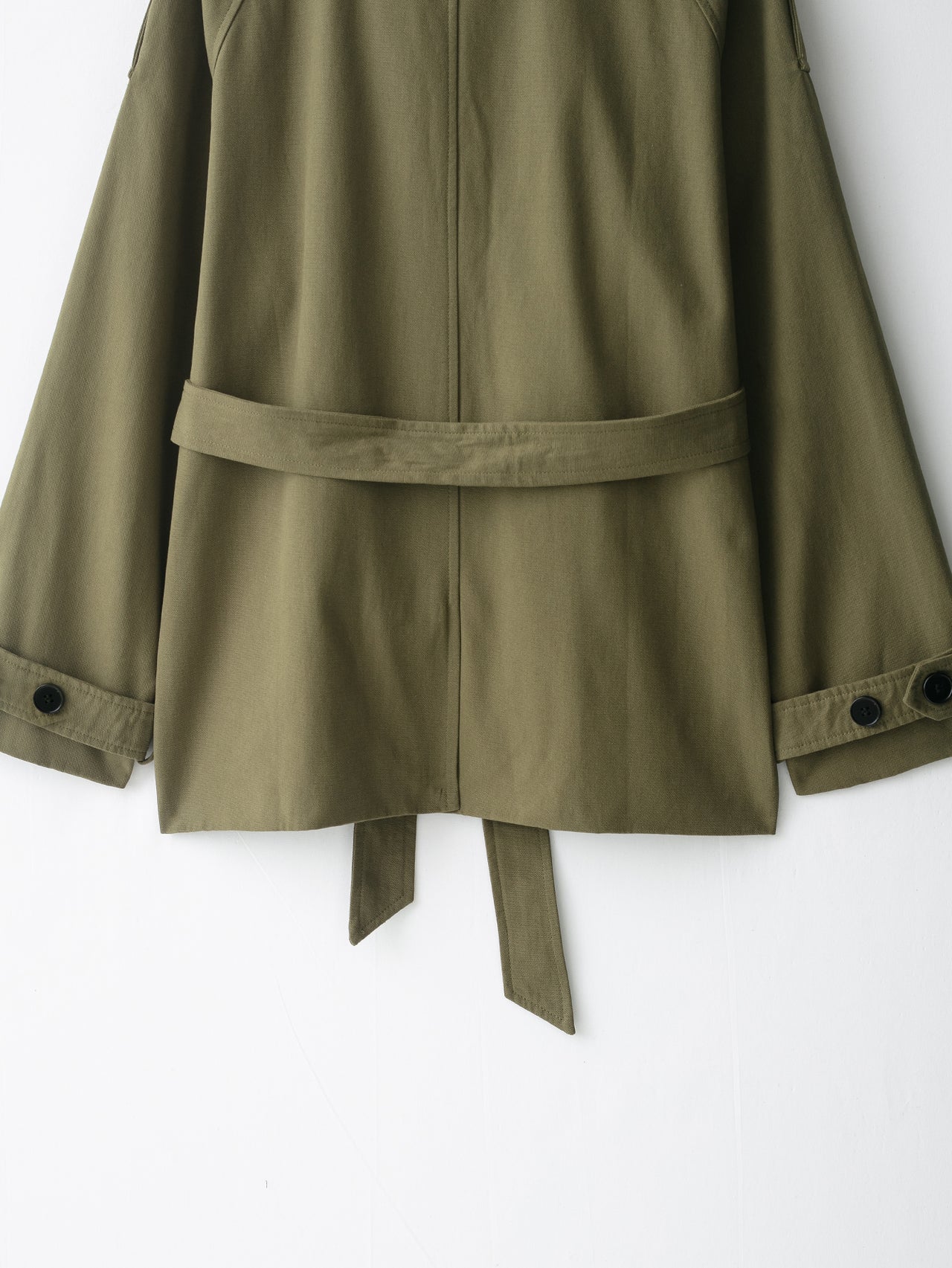 Women Stand Collar Belted Trench Windbreaker Coat - Modestly Vogue 