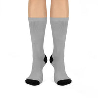 LEM Dove Grey Signature Cushioned Crew Socks - Modestly Vogue 