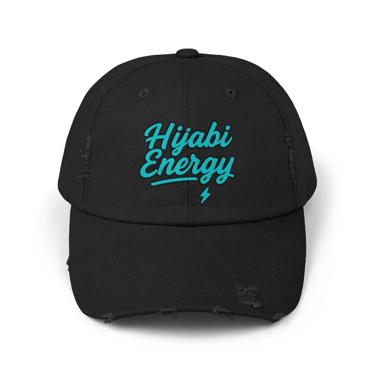 Hijabi Energy™ Distressed Cap - Hijabi Girl Statement Baseball Hat