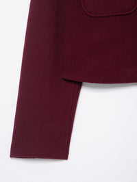 Women’s French Style Short Jacket – Stand Collar Long Sleeve - Modestly Vogue 