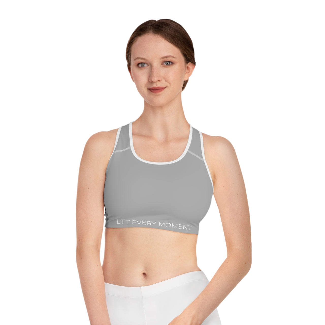 Sports Bra — 'Lift Every Moment' Minimalist Activewear for Gym & Yoga
