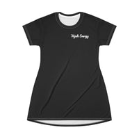 Black T-Shirt Skater Dress Hijabi Energy Athletic Tunic