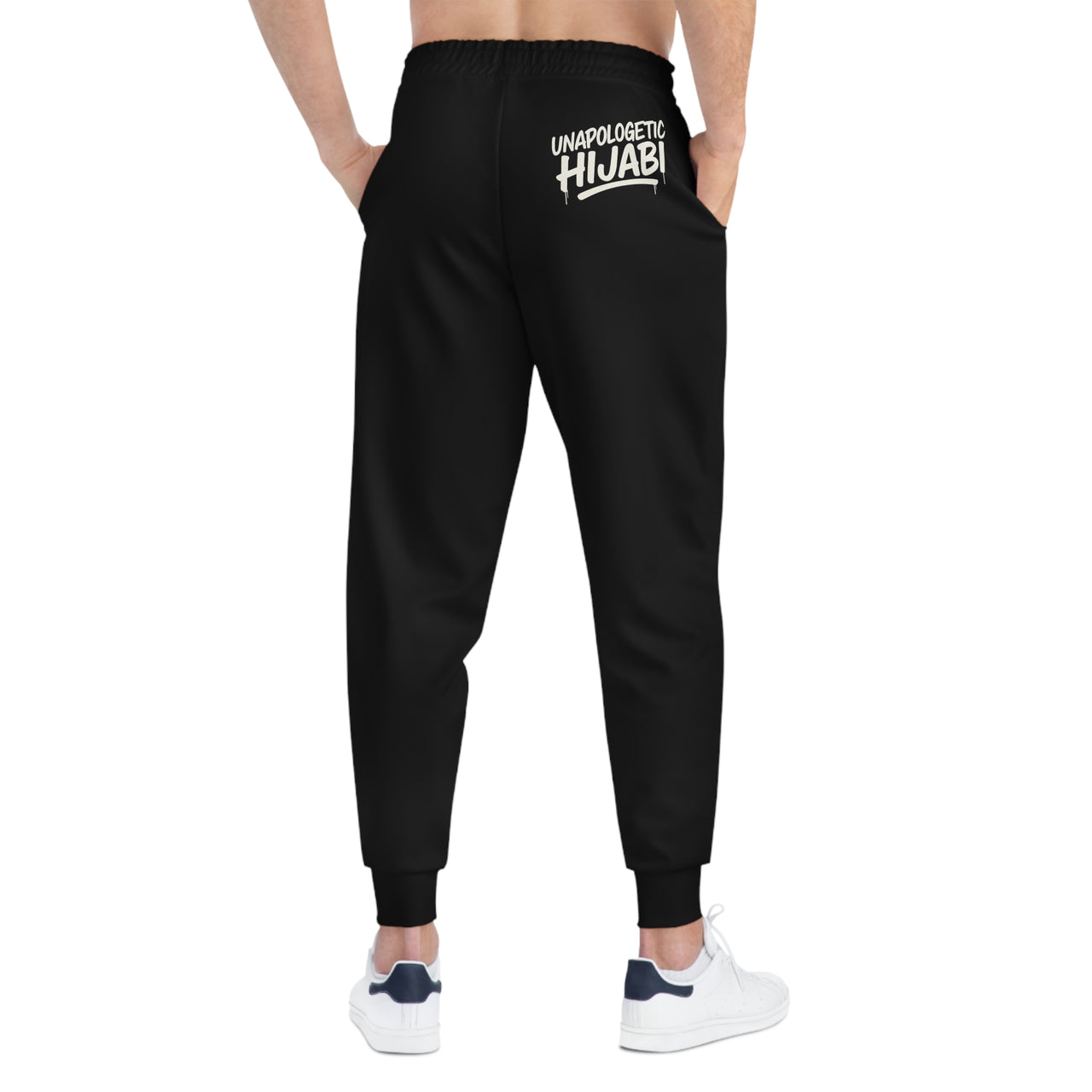 Athletic Joggers — Black Unapologetic Hijabi™ Graphic Streetwear Sweatpants