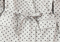 Women Clothing Winter Commuting Polka Dot Irregular Asymmetric Sleeve Blazer - Modestly Vogue 