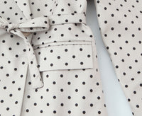Women Clothing Winter Commuting Polka Dot Irregular Asymmetric Sleeve Blazer - Modestly Vogue 