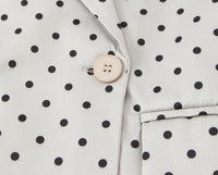 Women Clothing Winter Commuting Polka Dot Irregular Asymmetric Sleeve Blazer - Modestly Vogue 