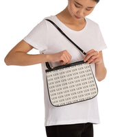 LEM Signature Monogram Mini Shoulder Bag — Cream & Black LEM Pattern - Modestly Vogue 