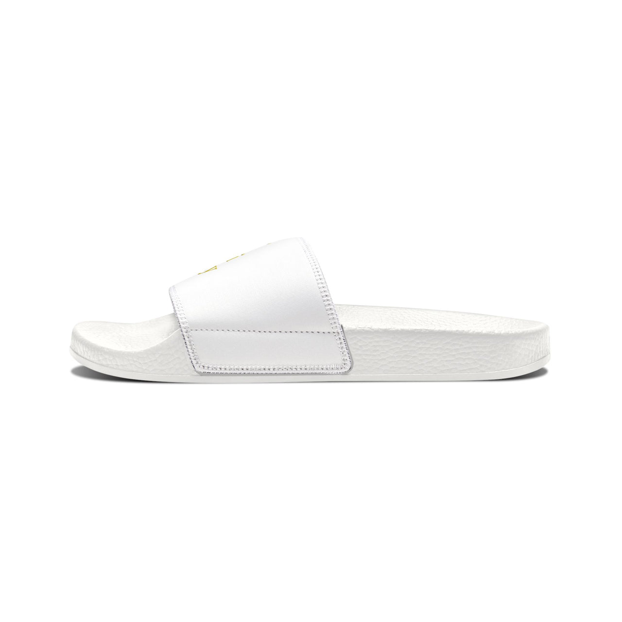Women's Removable-Strap Slide Sandals Hijabi Royalty™ — Adjustable White Faux-Leather Pool & Casual Slides
