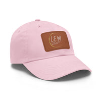 L.E.M. Leather Patch Signature Baseball Cap Hat - Modestly Vogue 