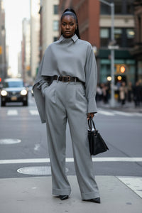 Spring Summer Famous Designer Shirt Trousers Two Piece Sets - Modestly Vogue 