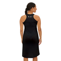 Black Racerback Layering Athletic Dress — Hijabi Energy Minimal Script - Modestly Vogue 