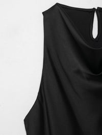 Women Clothing Summer All Matching Sleeveless Irregular Asymmetric Tassel Top - Modestly Vogue 