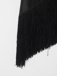 Women Clothing Summer All Matching Sleeveless Irregular Asymmetric Tassel Top - Modestly Vogue 