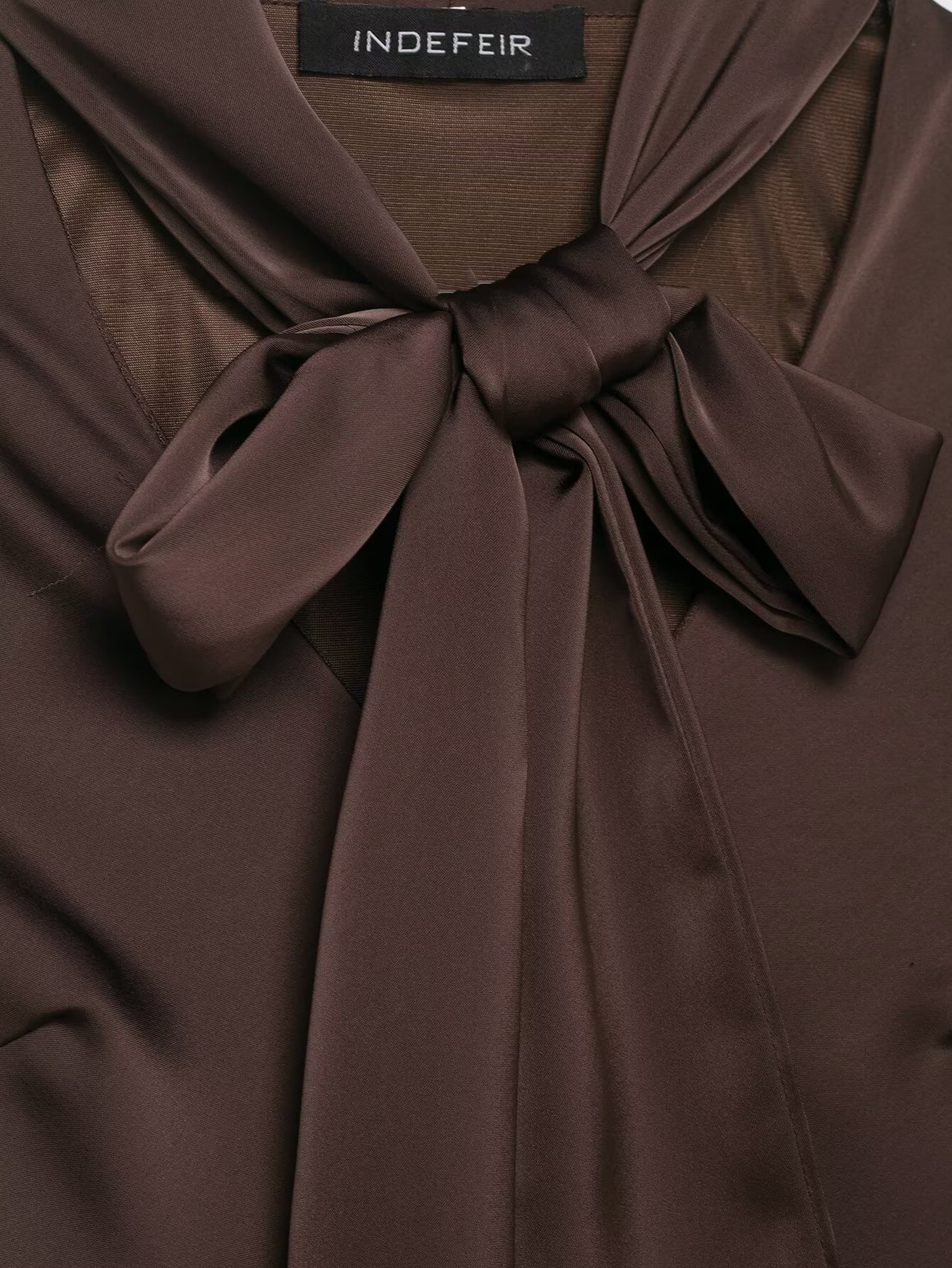 Early Spring Women Clothing Elegant Silk Satin Texture Scarf Dress - Modestly Vogue 