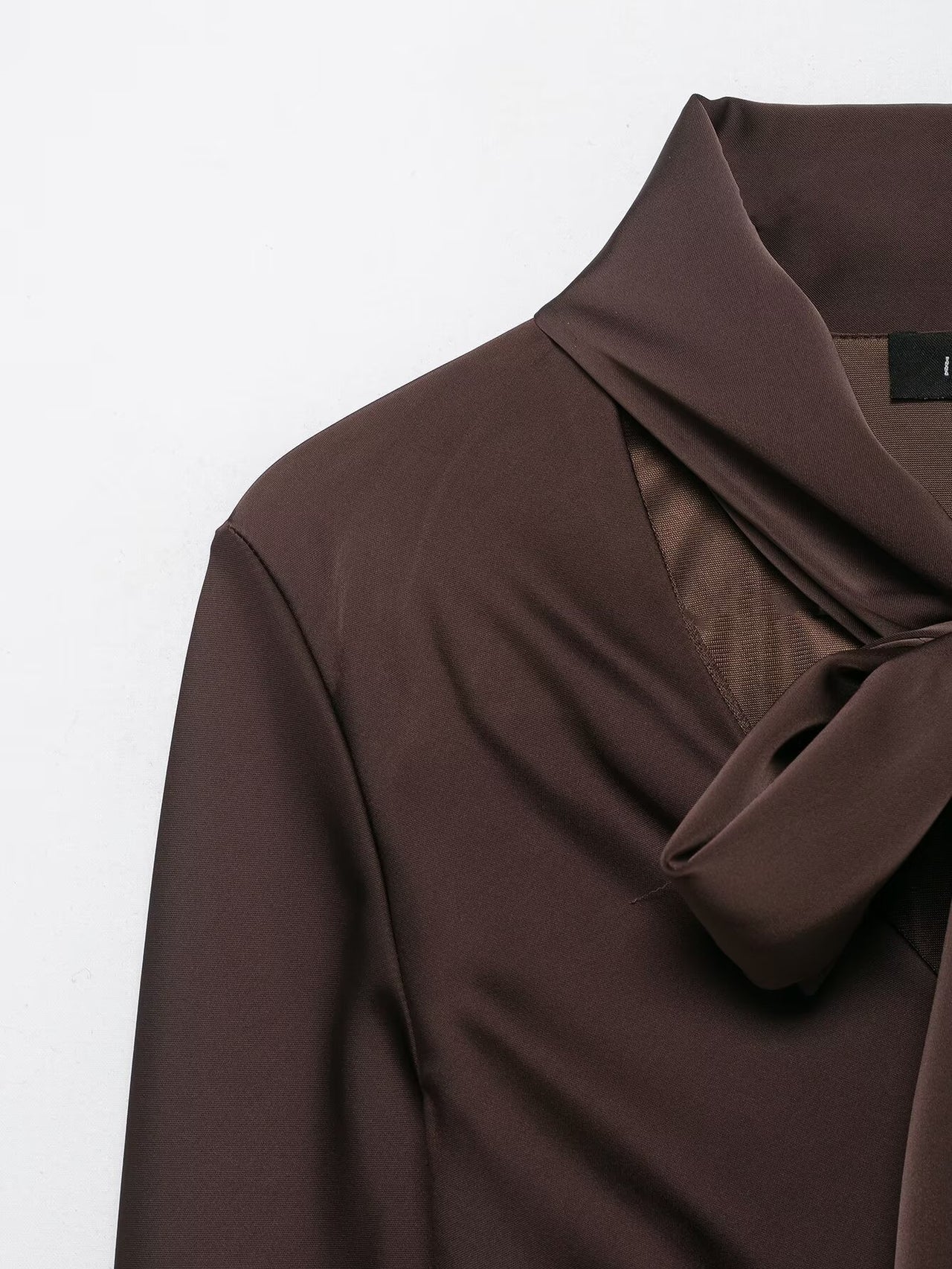 Early Spring Women Clothing Elegant Silk Satin Texture Scarf Dress - Modestly Vogue 