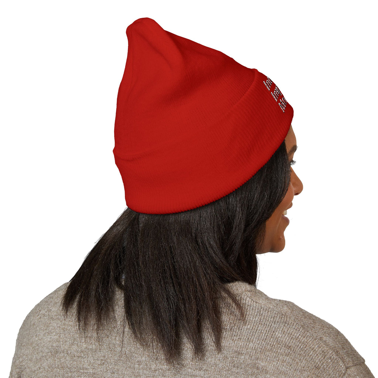 Stylish Cuffed Beanie – Embroidered Streetwear Winter Hat