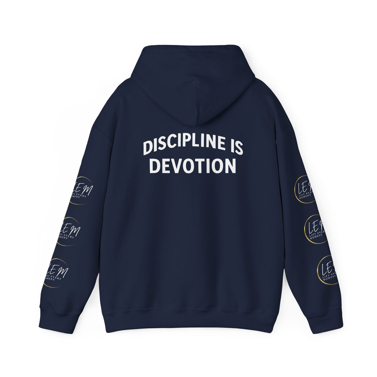 L.E.M Hooded Sweatshirt - "Discipline Is Devotion" -Athleticwear Hoodie Sweatshirt - Modestly Vogue 